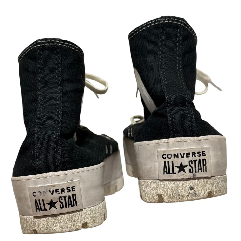 Converse Chuck Taylor All Star Lugged Hi Top Sneakers Black Con Shoes Women's 10 - Picture 4 of 8
